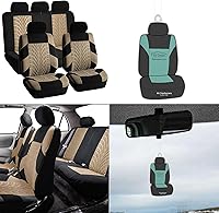 Vista 10 de FH-FB071102, Travel Master, juego de fundas para asiento, se adapta a bolsa de aire y parte trasera. Sirve para la mayoría de los autos camionetas