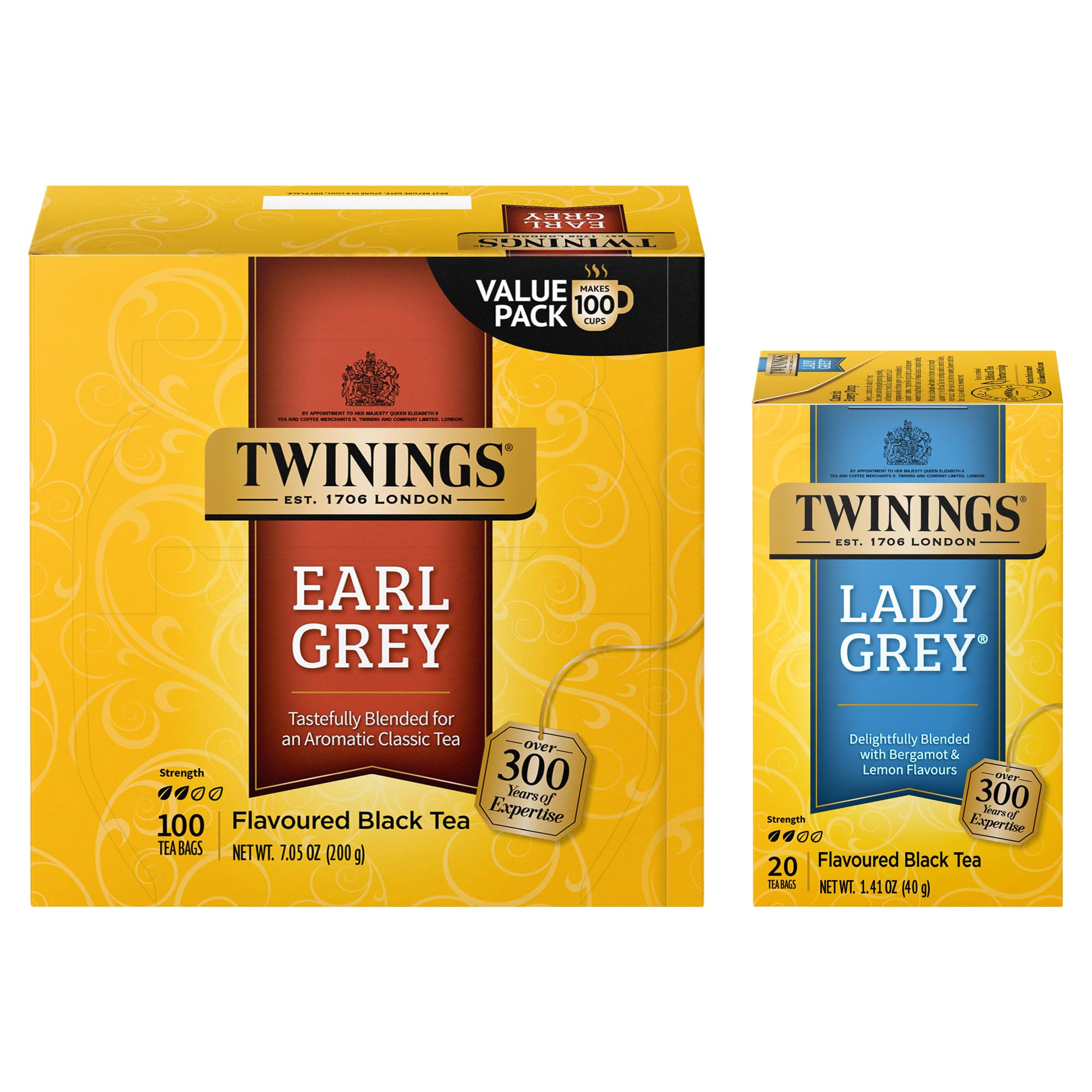 Amazon.com : Twinings Lady Grey Black Tea Bags, 20 Count (Pack of