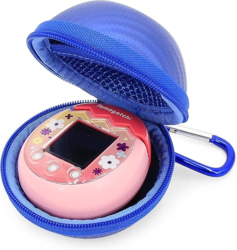 Miniatura 2 de CASEMATIX Funda de transporte azul compatible con cámara Tamagotchi Pix Interactive Virtual Pet, incluye solo funda con correa para la muñeca y