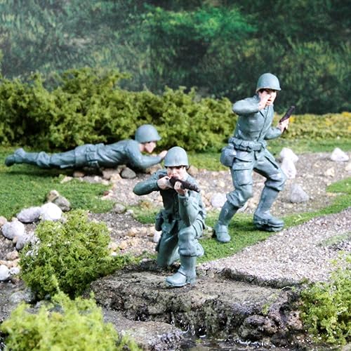 Miniatura 2 de Safari Ltd. TOOB - 6 figuras de diseñador del ejército para hombre, propenso, arrodillado, infantería de pie, sargento de personal, comandante,