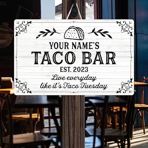 Miniatura 199 de Placa de pared de madera de bar de tequila mexicano personalizado, letrero de bar de México, letrero rústico para pub para el hogar, decoración de 01