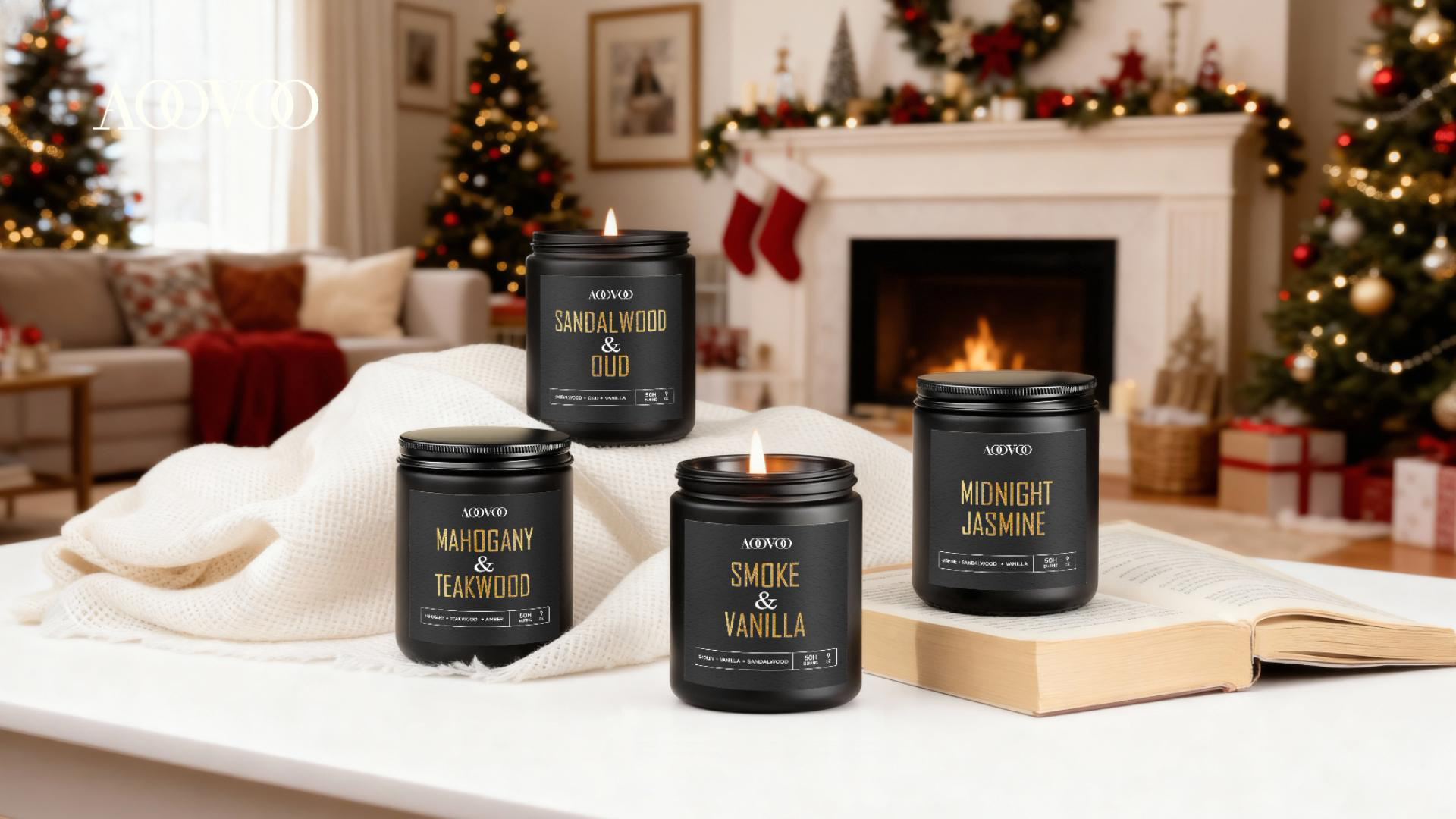 【SALE】ENVIORN コフレ Amazon.com: AOOVOO Scented Candles for Men - 4 Pack Candles for