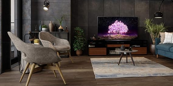 LG OLED C1 Series 55 Alexa Built-in 4k Smart TV (3840 x 2160), 120Hz Refresh Rate, AI-Powered 4K, Dolby Cinema, WiSA Ready, Gaming Mode (OLED55C1PUB, 2021)