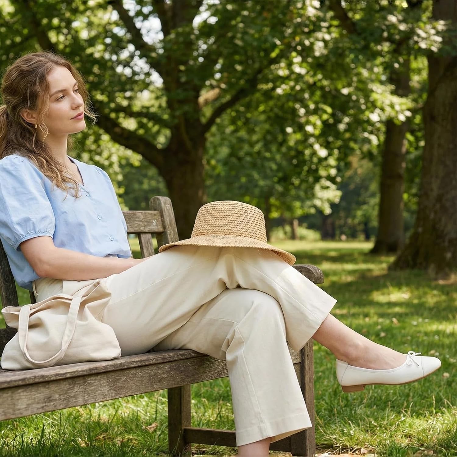 hash bubbie Women's Flats Shoes Black Ballet Flats Foldable PU Leather Comfortable Slip-On Dress Shoes with Bow - Image 3