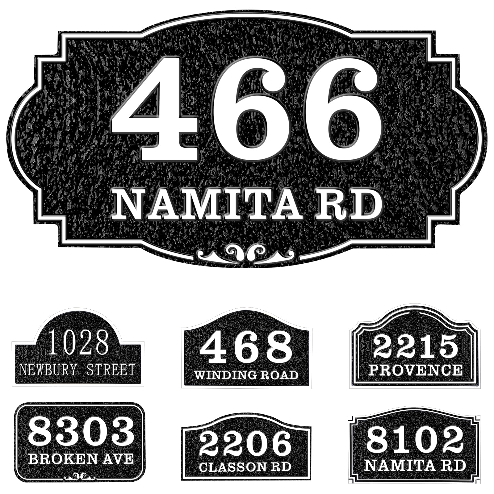 Snapklik.com : COQOFA Personalized Cast House Address Plaque Custom ...