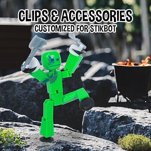 Miniatura 5 de Zing StikBot Zingtannica - Paquete de acción coleccionables, figuras de acción y accesorios, incluye 1 Stikbot, 1 juego de accesorios, animación