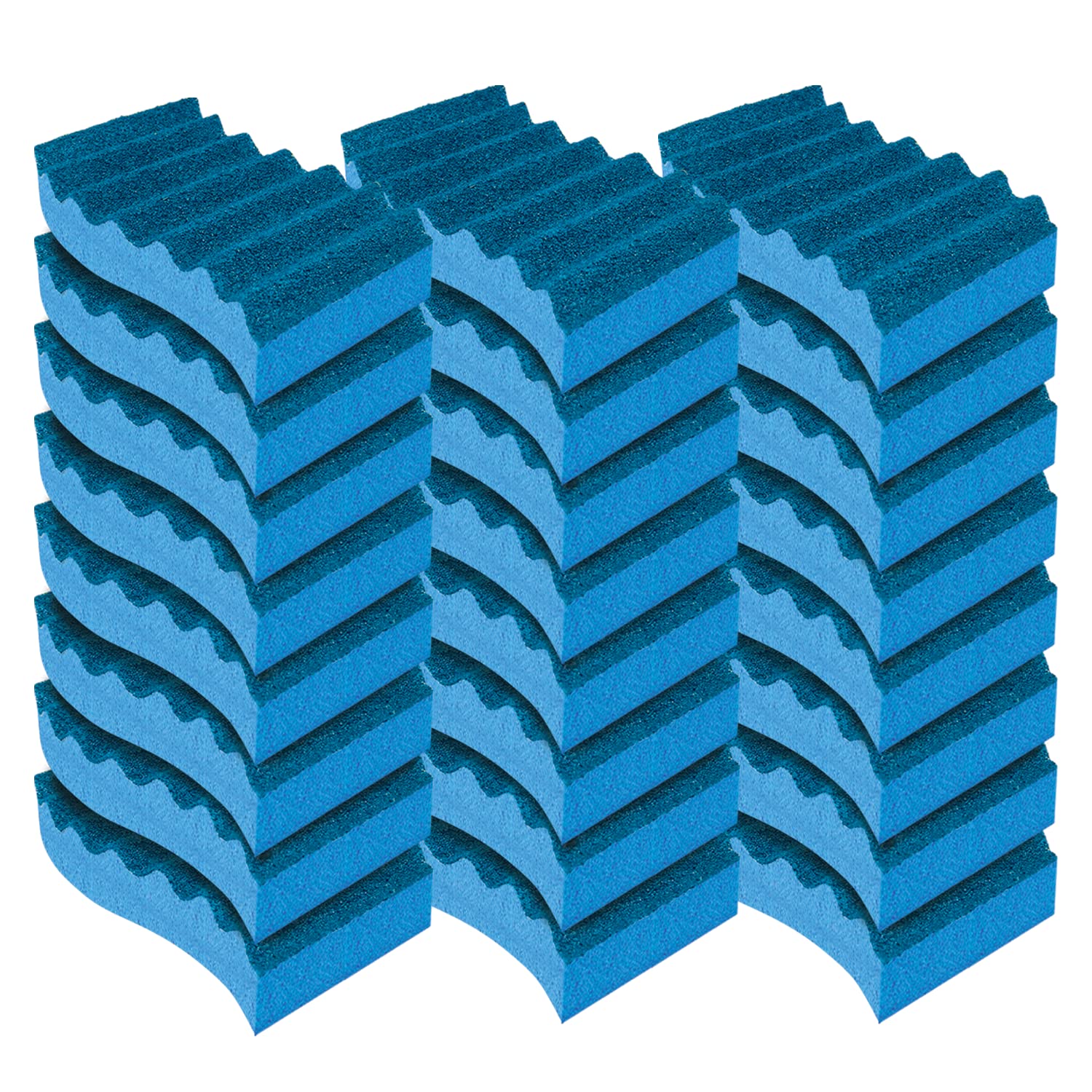 LOLA All Purpose Scrub Sponge, 24 Pack, Made in USA Scrub Sponge- Superior Technology, Non-Scratch, Long Lasting - Dishes, Mugs, Non-Stick Cookware