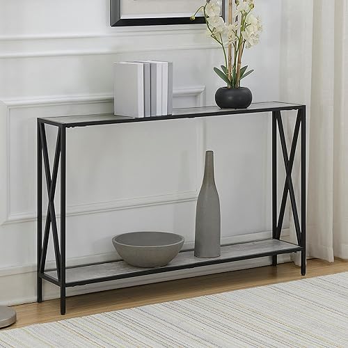 Miniatura 24 de Convenience Concepts Tucson - Mesa de consola, color negro/cereza. Cereza/Negro,Barnwood / Negro,Roble Inglés/Negro,Negro,Gris/Negro,Espresso /