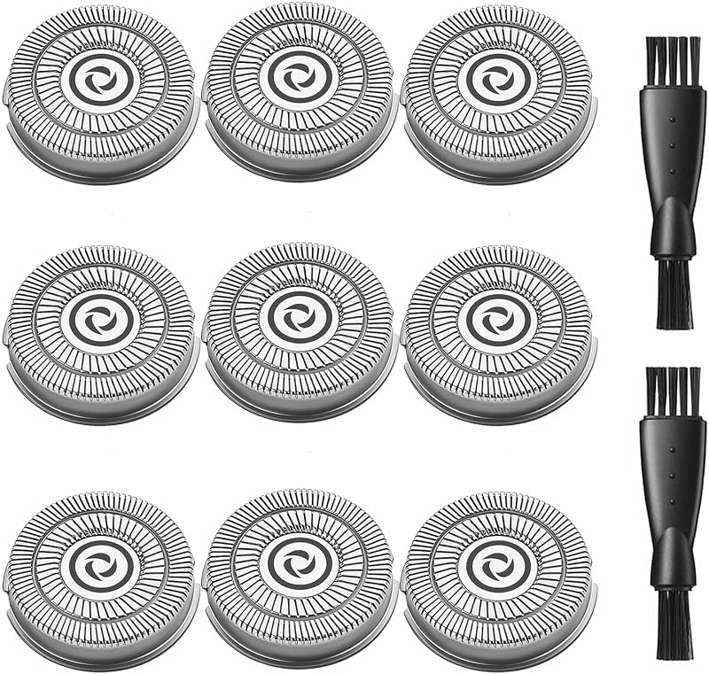 9 Cabeças de Reposição uijino para Barbeador Elétrico Masculino MAX-T RMS8101 e RMS7109