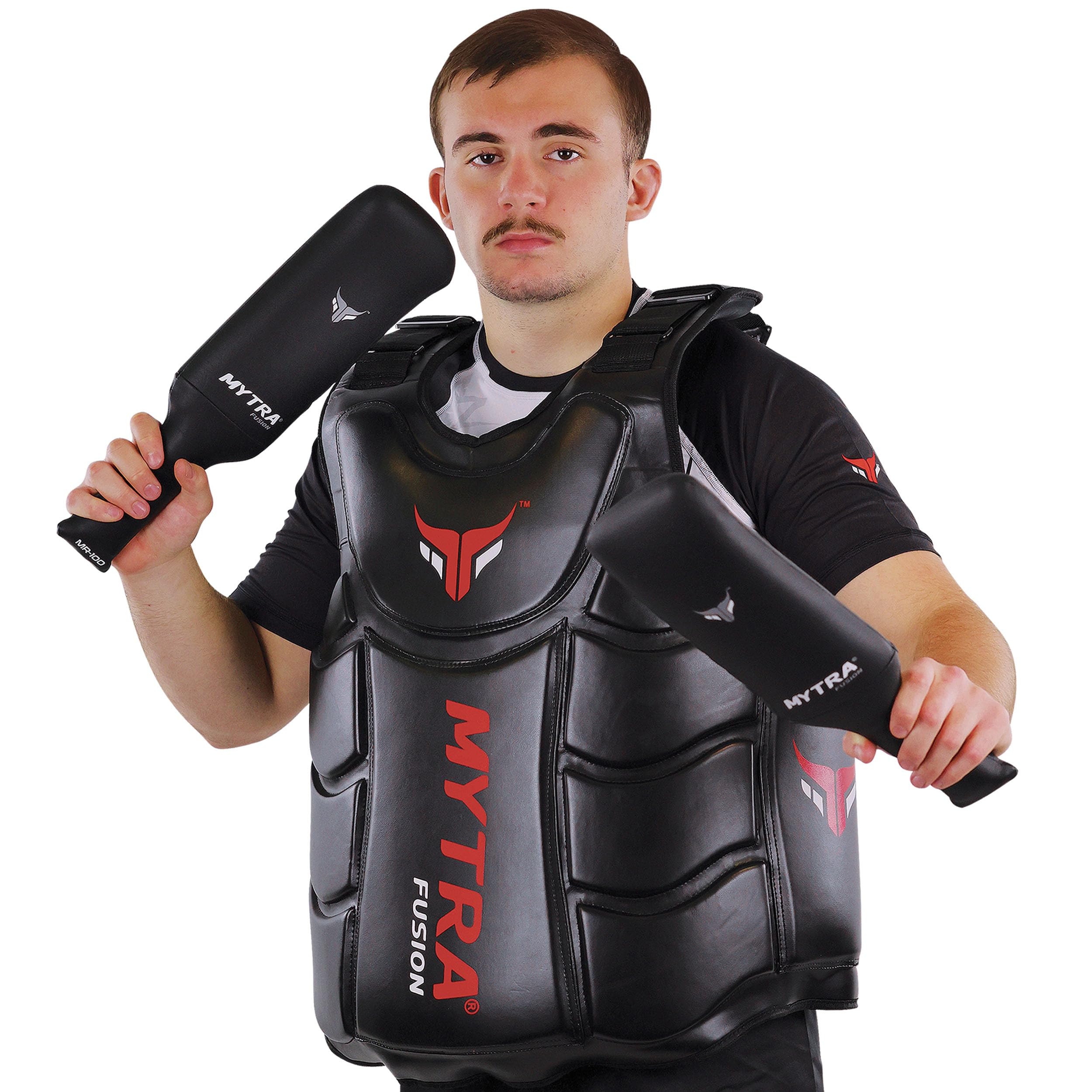 Mytra Fusion Taekwondo Kickpad - Taekwondo Schlagkissen mit Paar - Schwarz