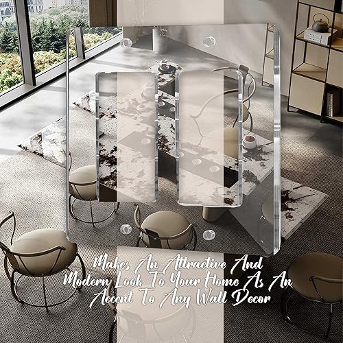 Miniatura 20 de Placas de interruptor de luz de espejo, cubiertas de salida de placa de pared duradera, placas de interruptor de espejo de acrílico y cubiertas