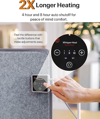 Miniatura 3 de Calentador para debajo del escritorio, silencioso y energéticamente eficiente, calentador personal debajo del escritorio para piernas y pies, para