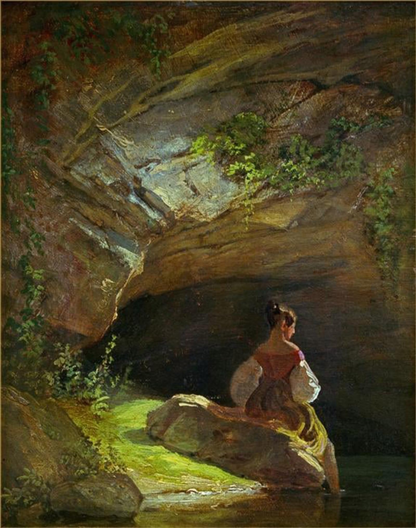 POSTERIIk Famous Print Pop Art Wall Art Graffiti the Alchemist with Book in His Left Hand by Carl Spitzweg Art Prints for Home Decor 60x90cm