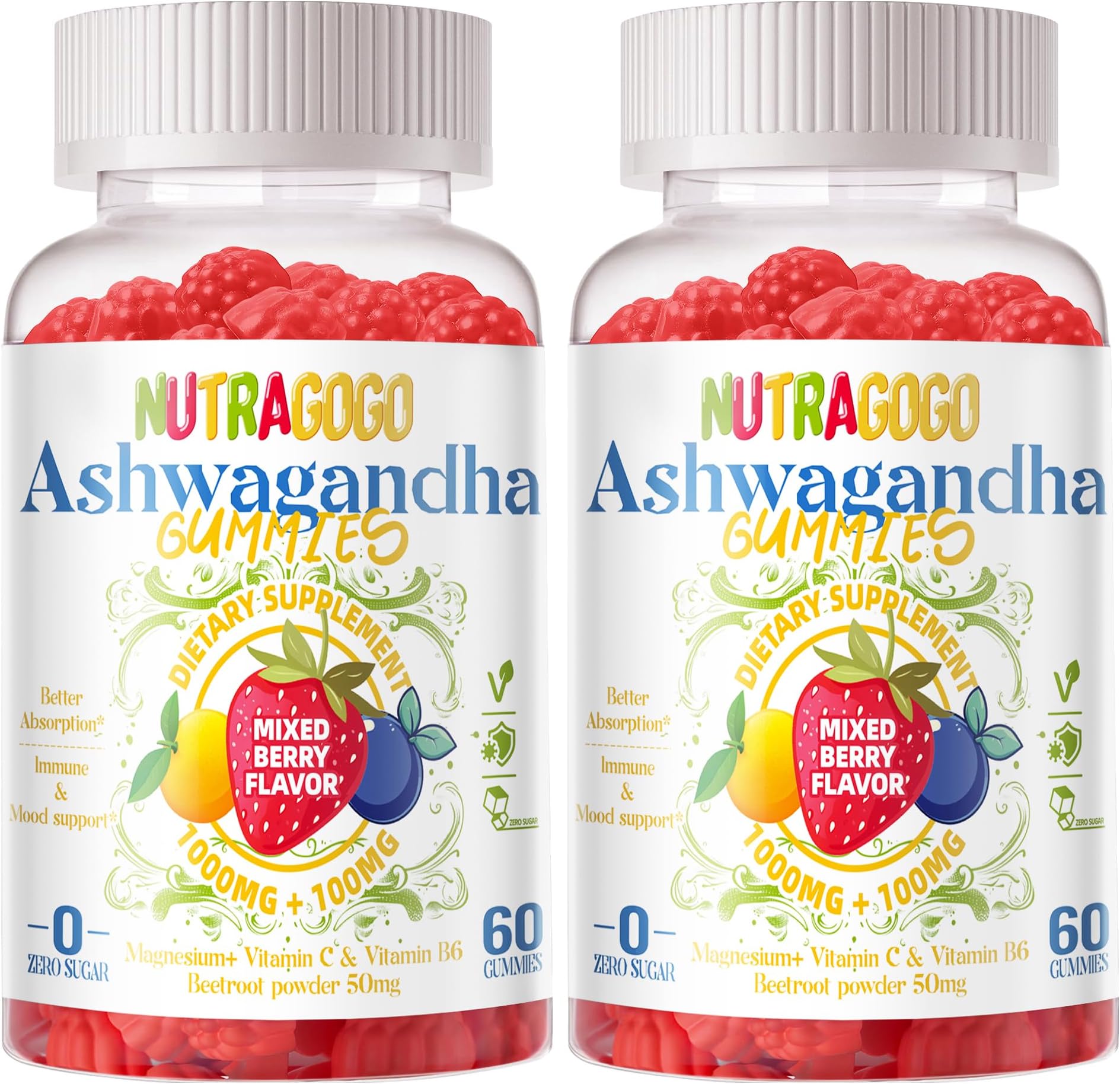 Nature's Way Sleep Well Sleep Support With Melatonin Ashwagandha Magnesium Berry Flavored Gummies, 60 Ct - Fred Meyer