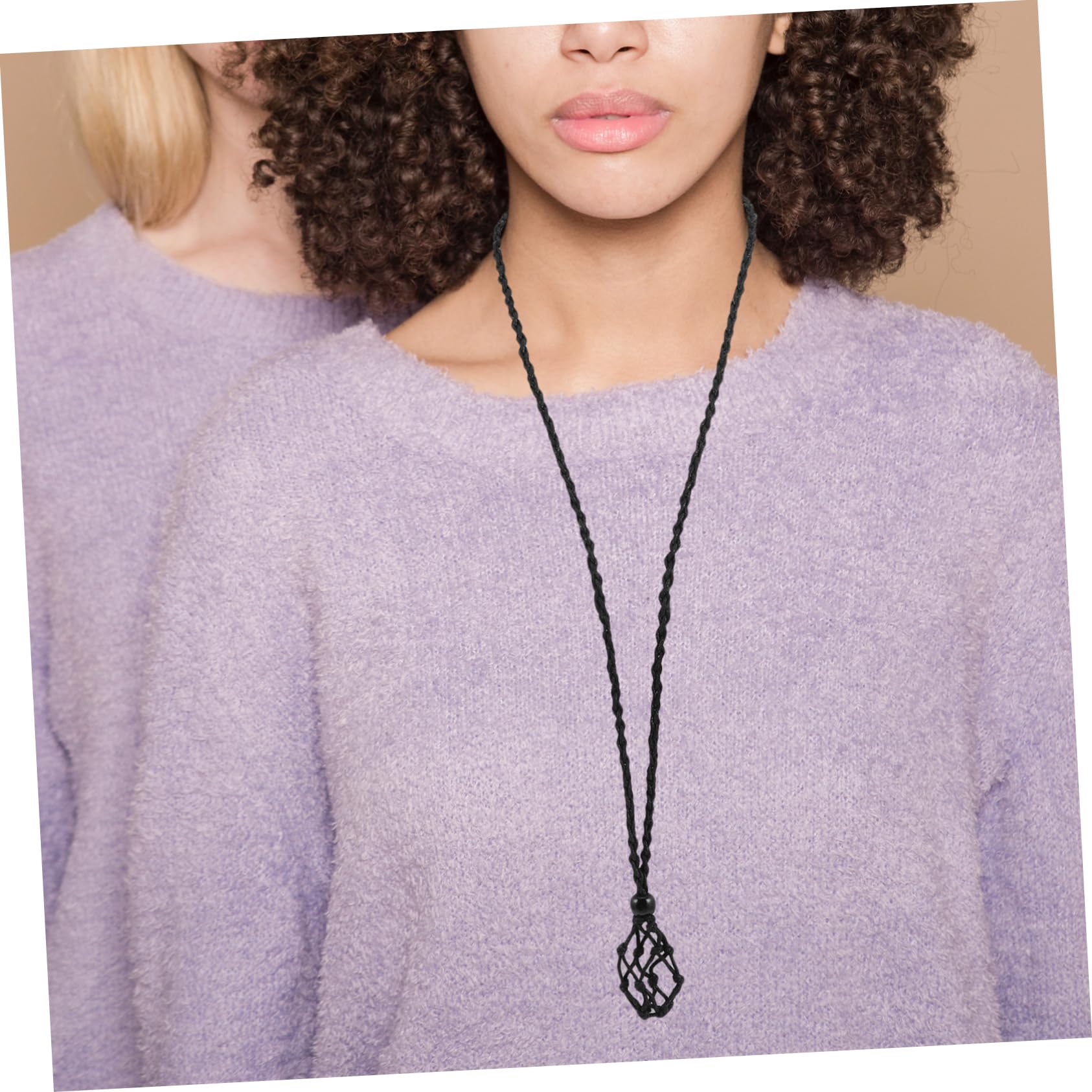 Cordino Intrecciato per Collana Pietra, Regolabile, 24 Pezzi Nero | Tessuto, Design Artigianale in Stile Etnico, per Creazione Gioielli e Occasioni Casual