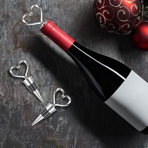 Miniatura 4 de Tapón de vino reutilizable con forma de corazón, tapón de botella de bebida de vino, tapa de salida de vino para vino, champán, colección de cerveza