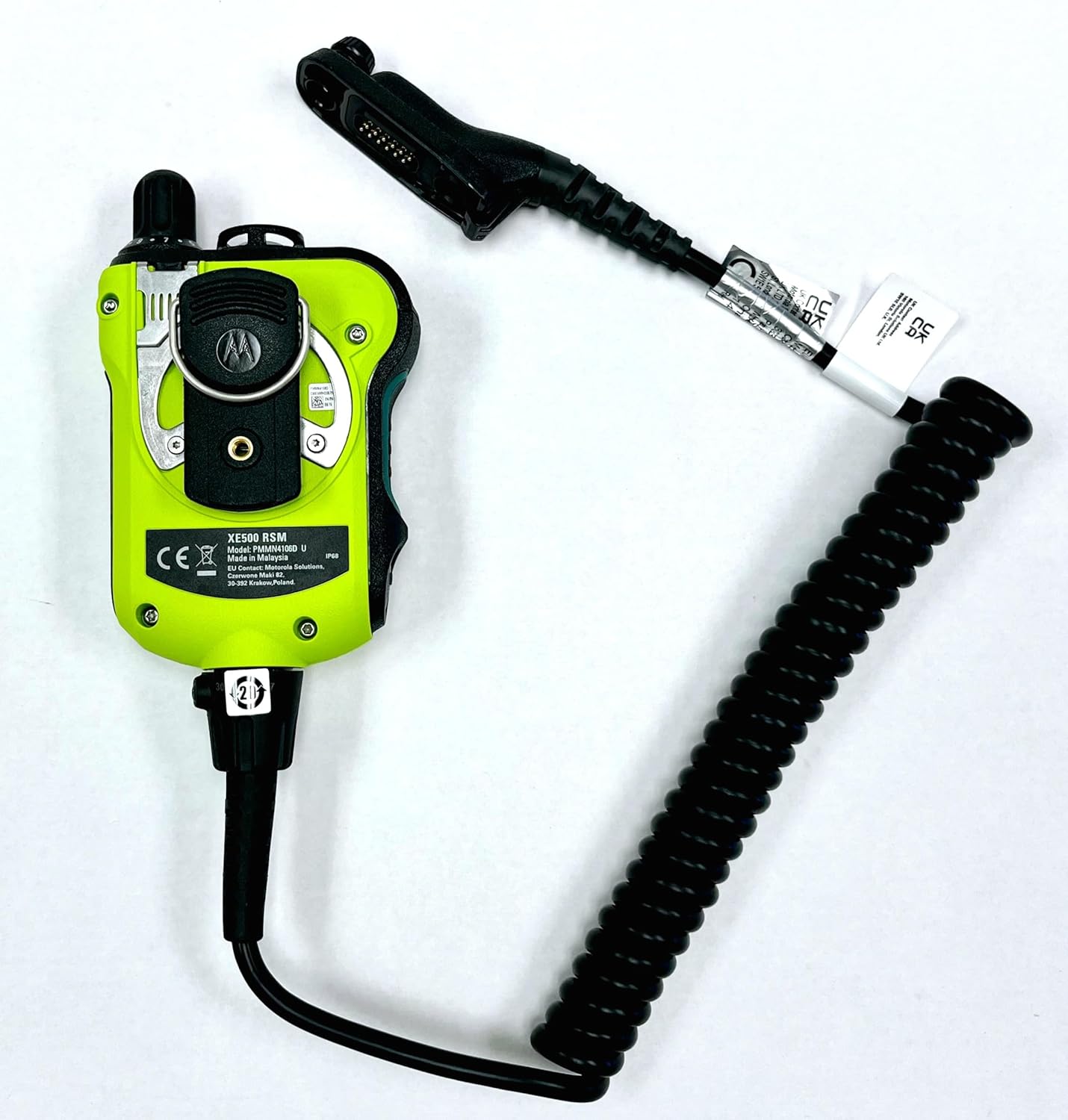 Back view of Motorola APX XE500 Remote Speaker Microphone