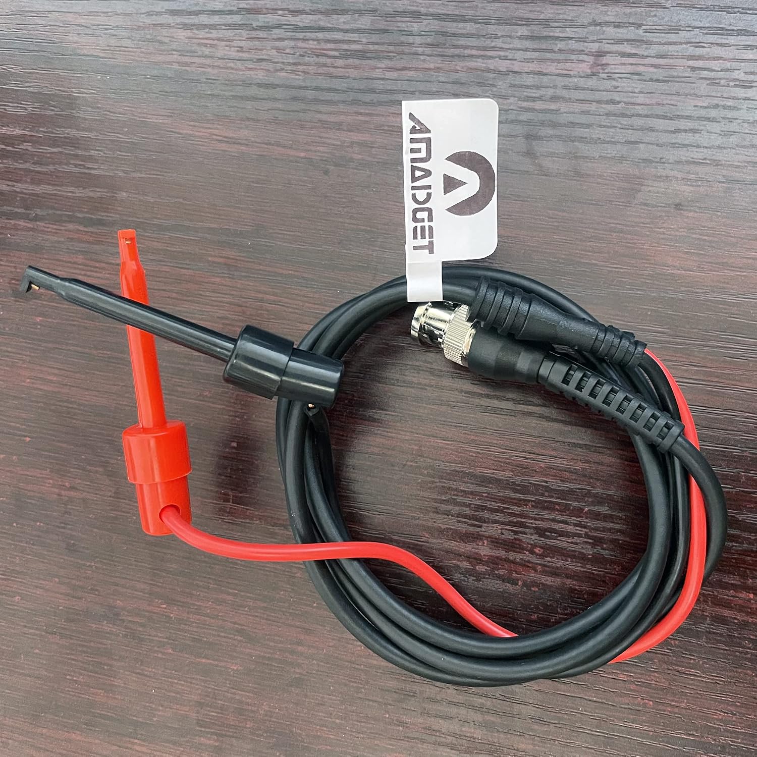 2 Pcs BNC to Mini Test Hook Clips Dual Hook Test Cable Leads | 120CM with Two Mini Probes Ended 500V 5A IC Test Hook