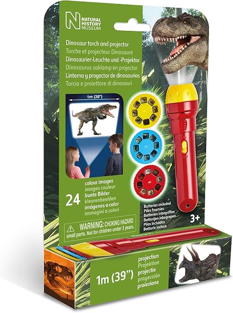 Natural History Museum N5130 Dinosaur Torch & Projector,110mm