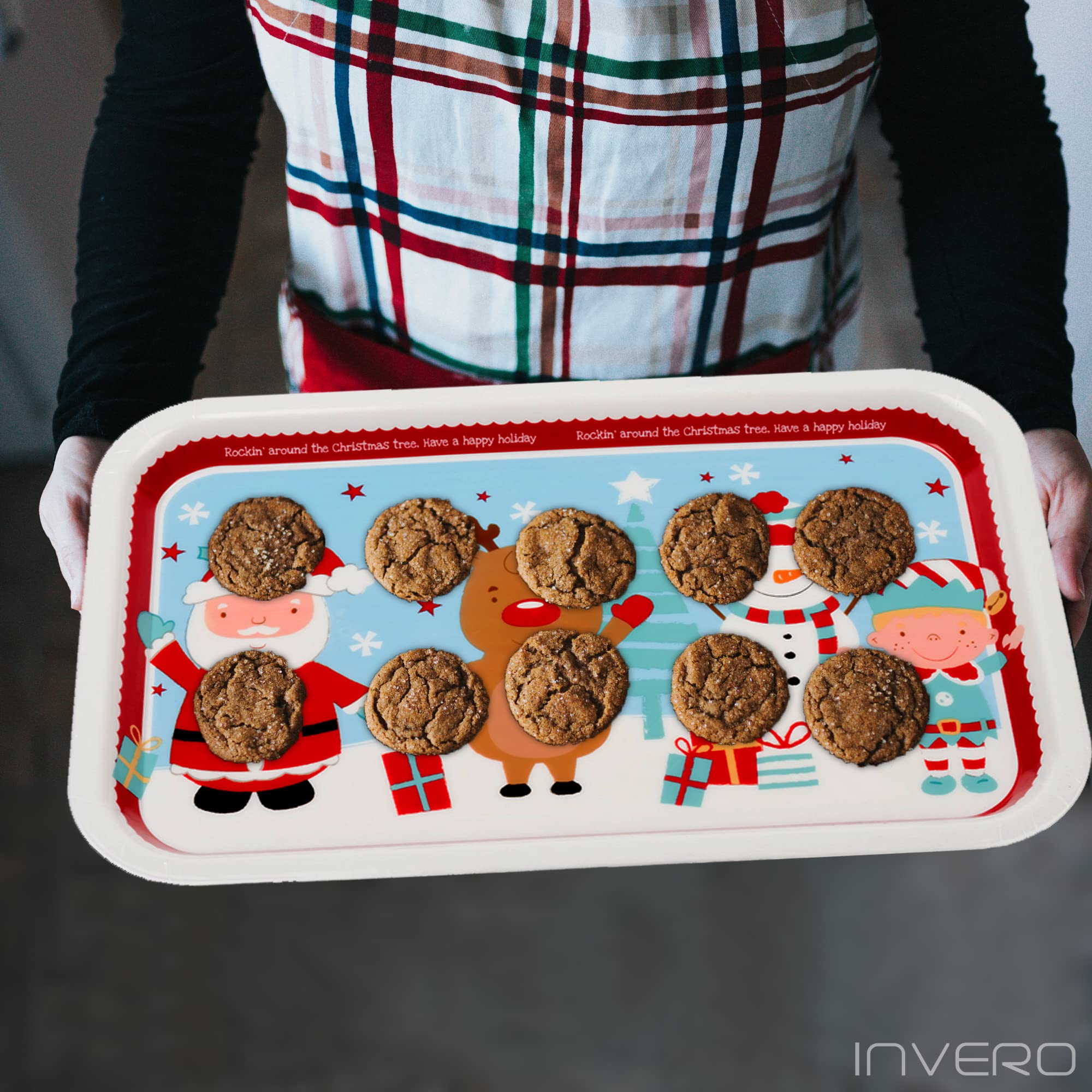 Invero 6 Pack Of Children’s Christmas Reindeer And Santa Printed Tumbler Drinking Cups 500ml - Ideal For All Households, Kids, Xmas Parties And More - View #10