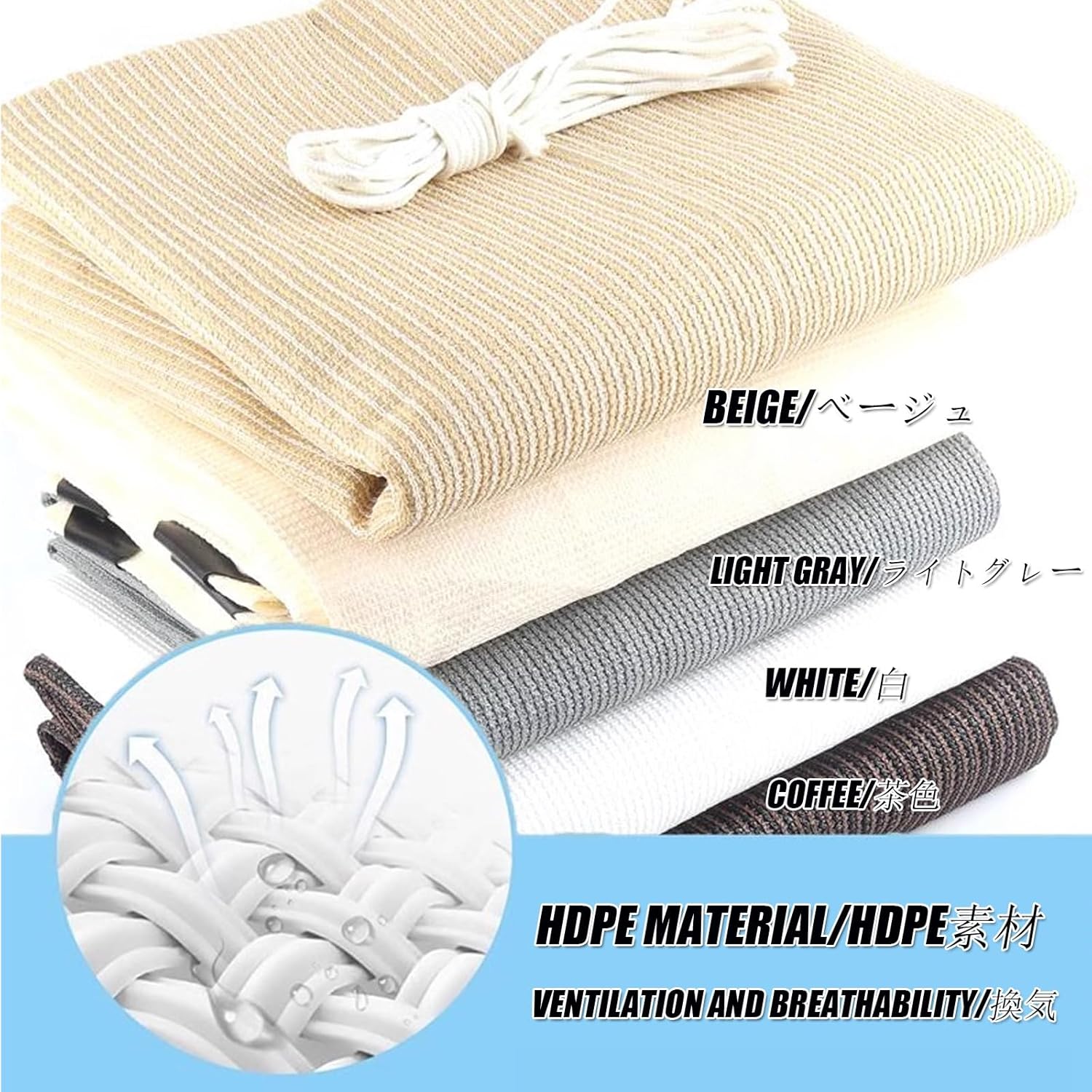 U-Shaped Retractable Roller Blind with Mounting Kit, UV Protection Replacement Pergola Canopy Cover, Patio Deck Porch Gazebo Wave Awning,Easy to Install(W3*L3m/W9.84*L9.84ft)