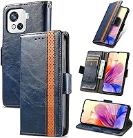 Vista 115 de Funda para Honor X7, Funda para Honor Play 30+ Plus Funda de piel sintética con ranuras para tarjetas Funda con soporte abatible Rojo