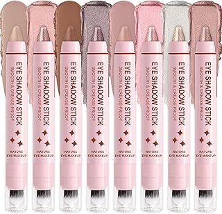 WEEMAY Juego de sombra de ojos en crema de 8 ...