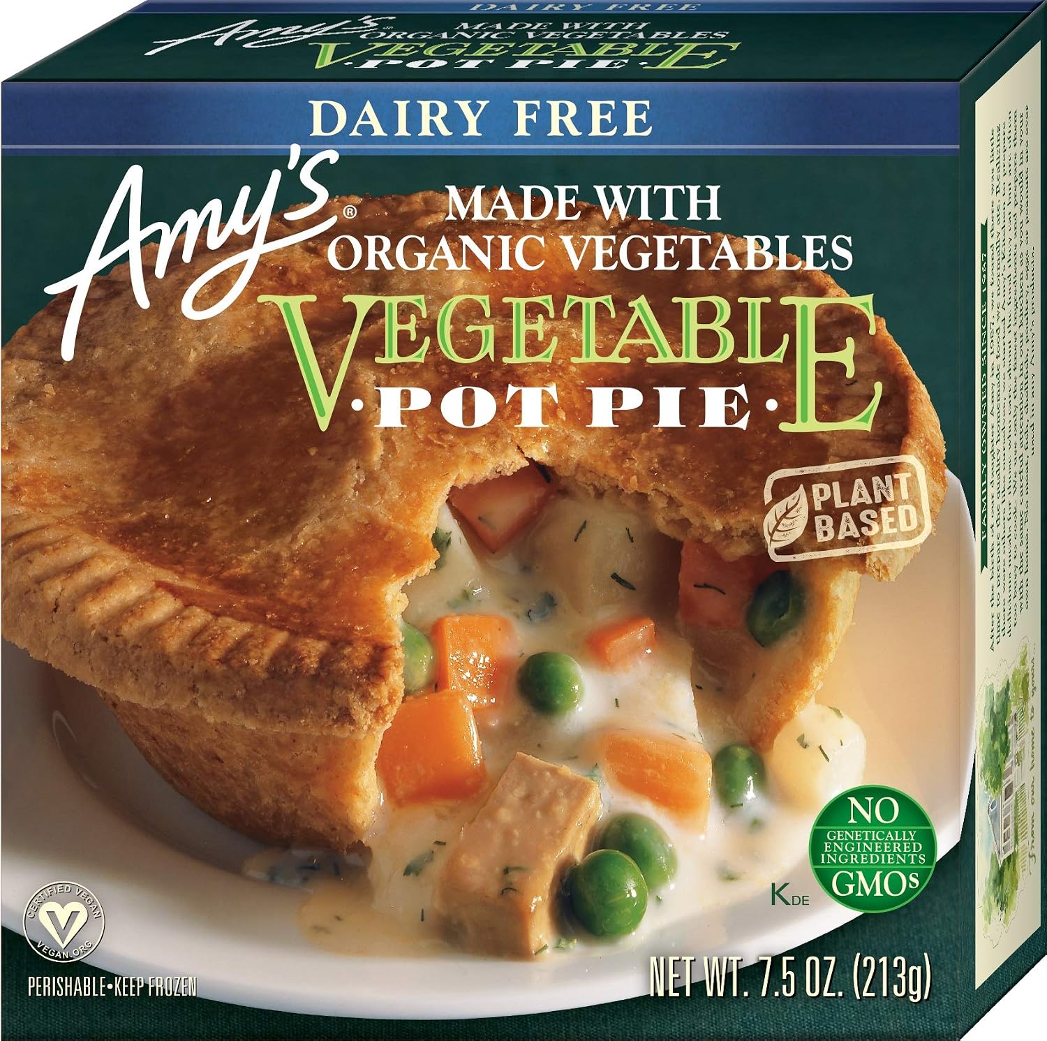 Amy's Dairy Free Vegetable Pot Pie, 7.5 Ounce