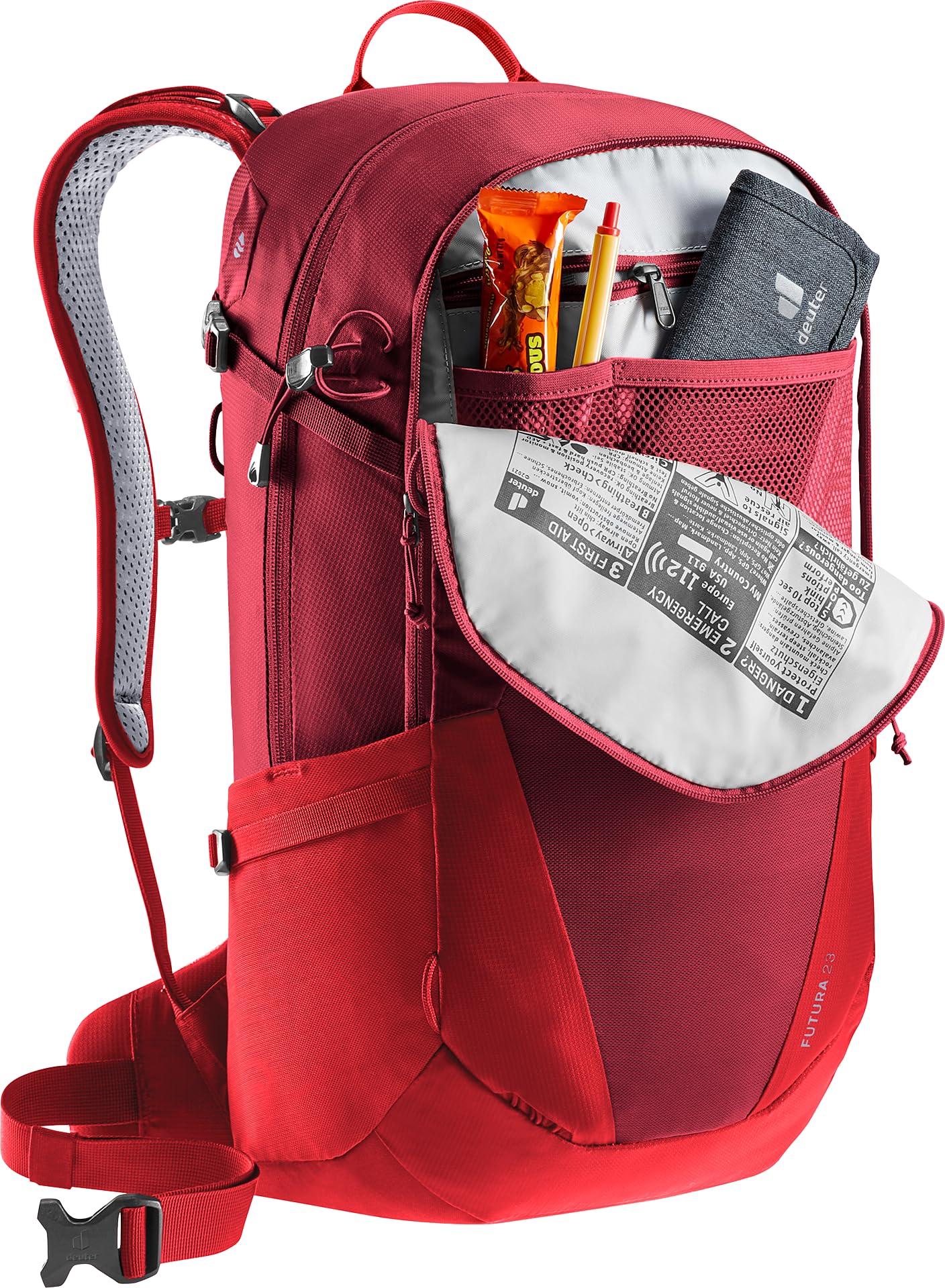 deuter Plecak turystyczny Futura 23, Masala-wiśnia, 23 L, Minimalistyczny