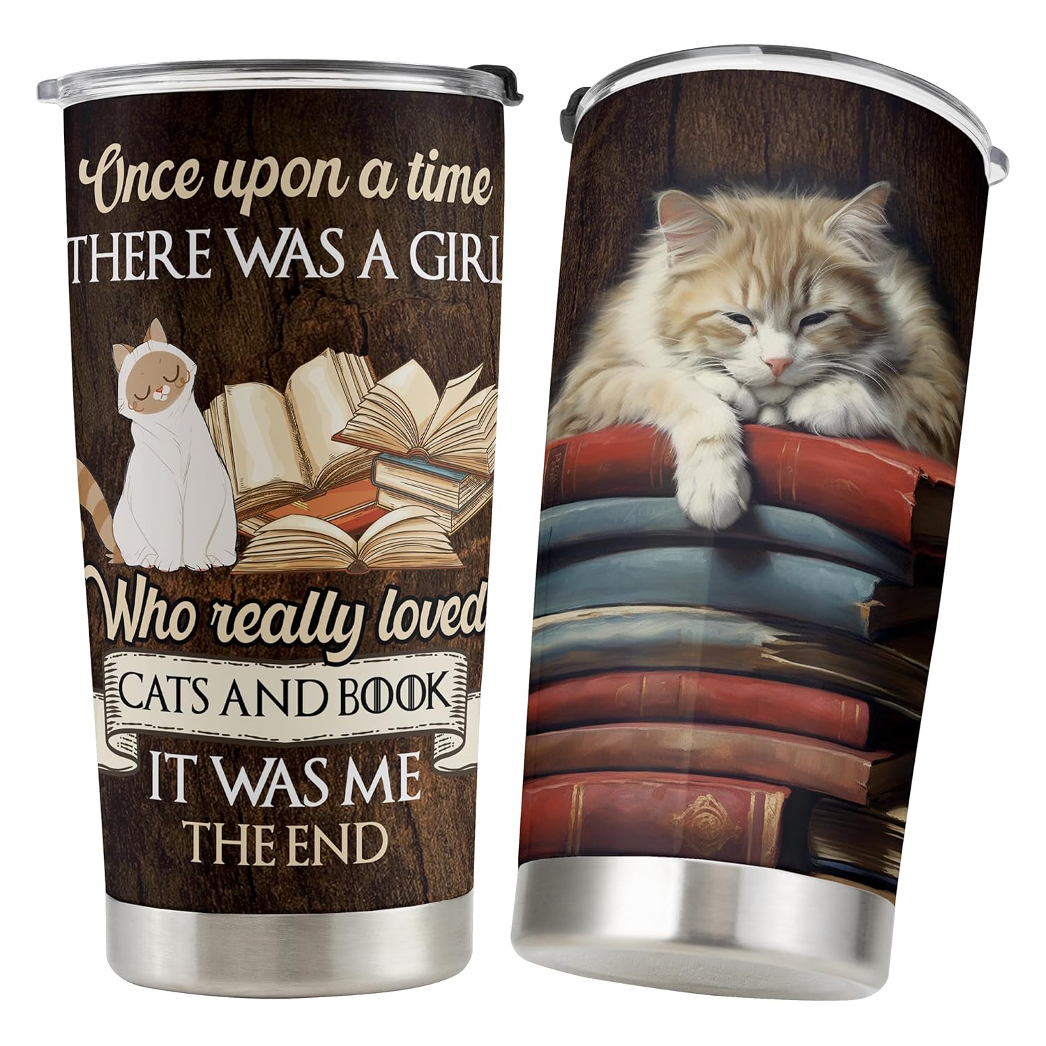 RABLINA Cat Tumblers for Cat Lovers Christmas Gifts for Men Women Double Wall Vacuum Stainless Steel Insulated Travel