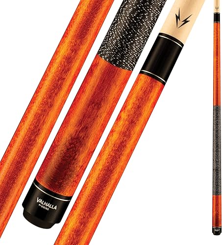 Viking Valhalla 100 Series con funda de lino irlandés de 2 piezas, taco de billar de 58" VA119 (19 onzas, naranja otoñal)