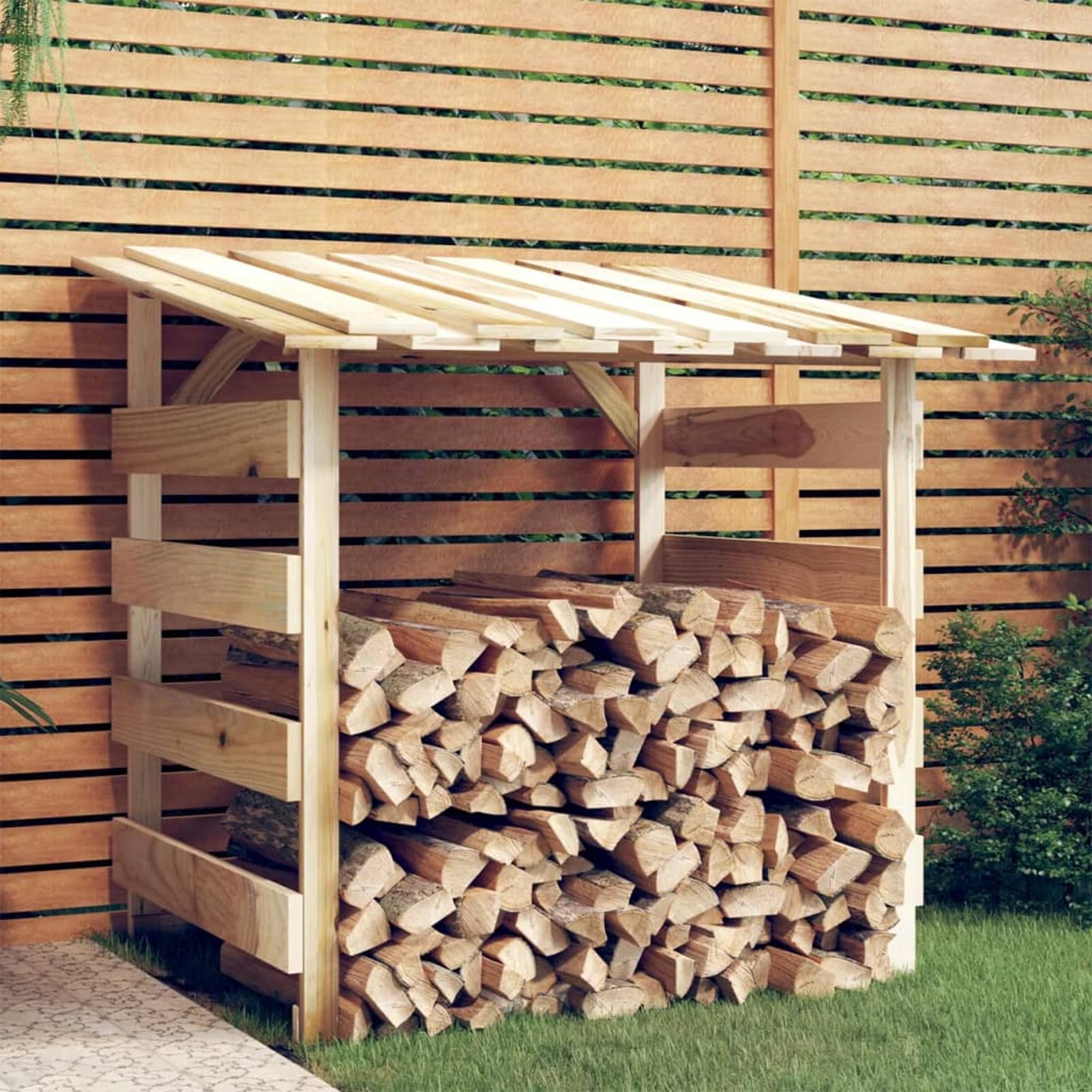 BaraSh Pergola con Tetto 100x90x100 cm in Legno di Pino Impregnato,Casa e Giardino,Prato e giardino,Vita all'aperto,Strutture da esterno,Archi, tralicci e pergole(SPU:318379)