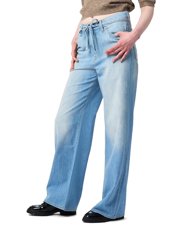 Buffalo David Bitton Women's Alecia High Rise Wide Leg Jeans, Light and Worn, 29 by Buffalo David Bitton - Used condition - US$18.38