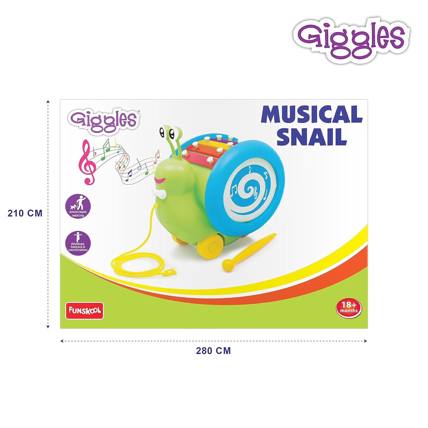 Pull Along Musical Snail
