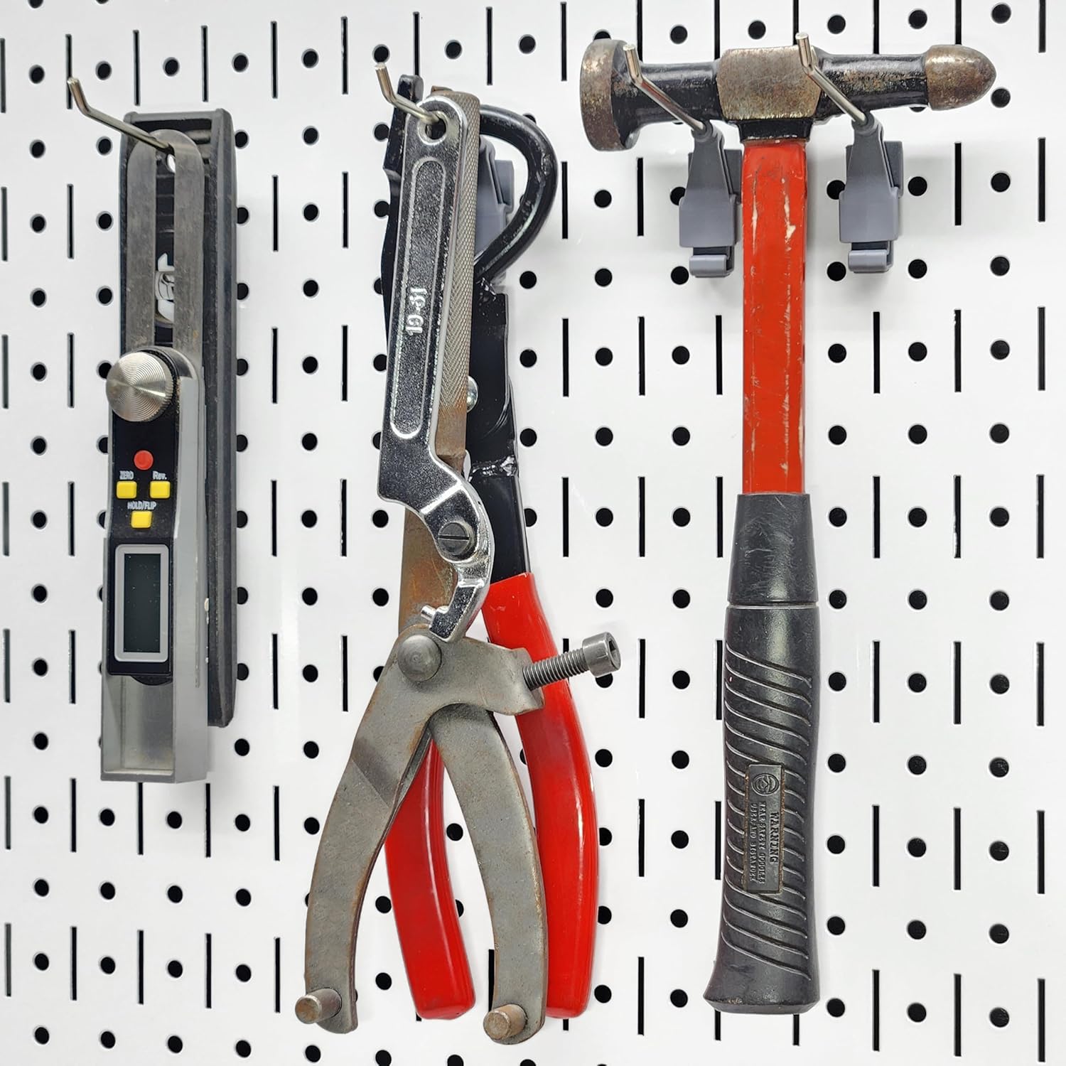 4-inch Wire Hook Model 113 | Compatible with Wall Control | for Tool Wall Organization of Combination Wrenches, Adjustable Wrenches, Hammers, Paint Brushes, Merchandise, and More | 10-Pack