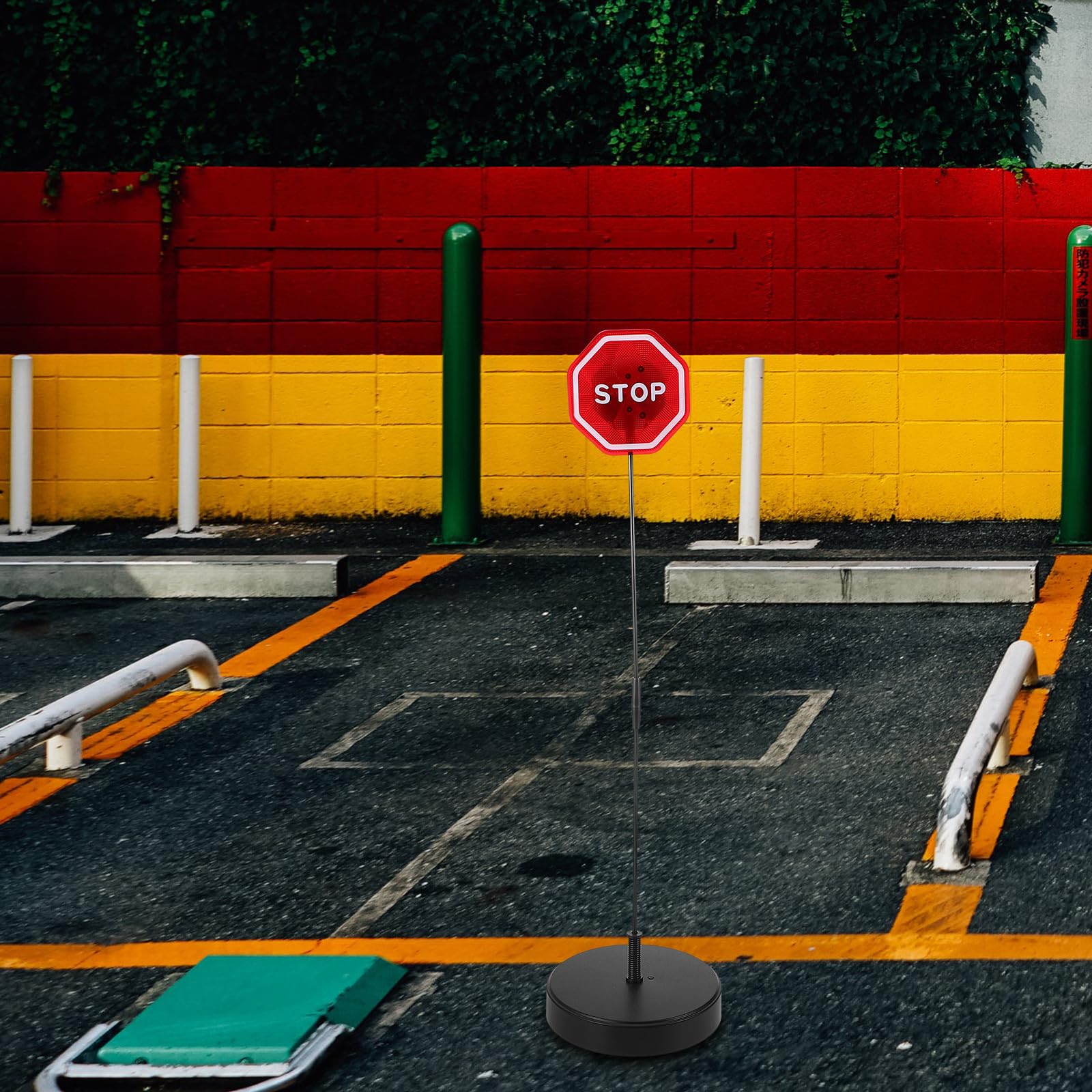 Healvian Parkschild mit Leuchtendem Design und Multifunktionalem Abs Material für Garage oder Parkplatz Inklusive 2 Stück Knopfzelle zur Einfachen Montage