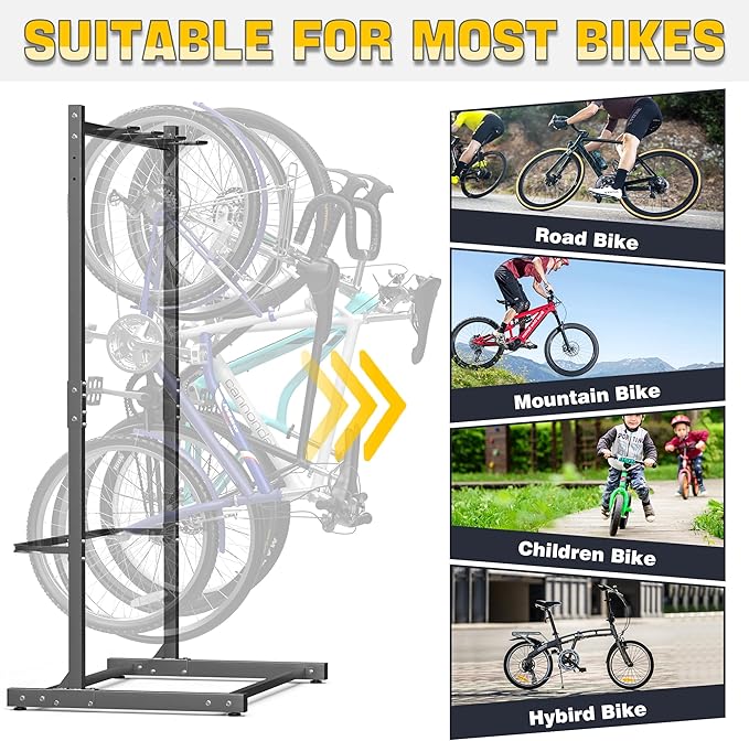 Soporte para bicicletas Ultrawall, independiente, vertical, 4 bicicletas miniatura 4