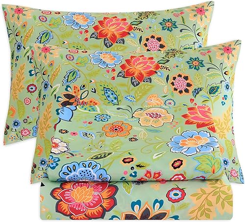 Miniatura 8 de Bedlifes - Juego de sábanas para cama de tamaño king, diseño ultra suave con bolsillo profundo, 100% microfibra, estampado de mandala multicolor (4