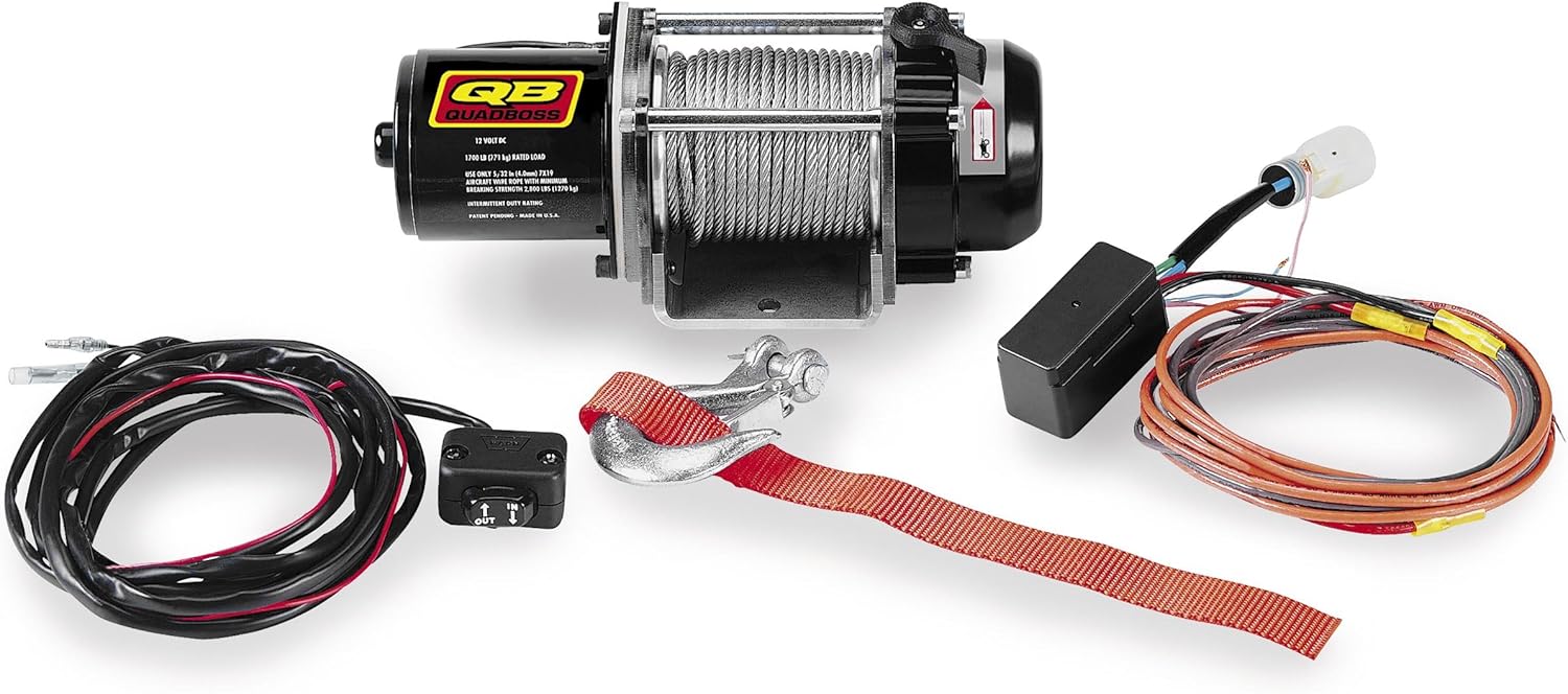 QuadBoss 1700 LB. ATV Winch Amazon.ca Electronics