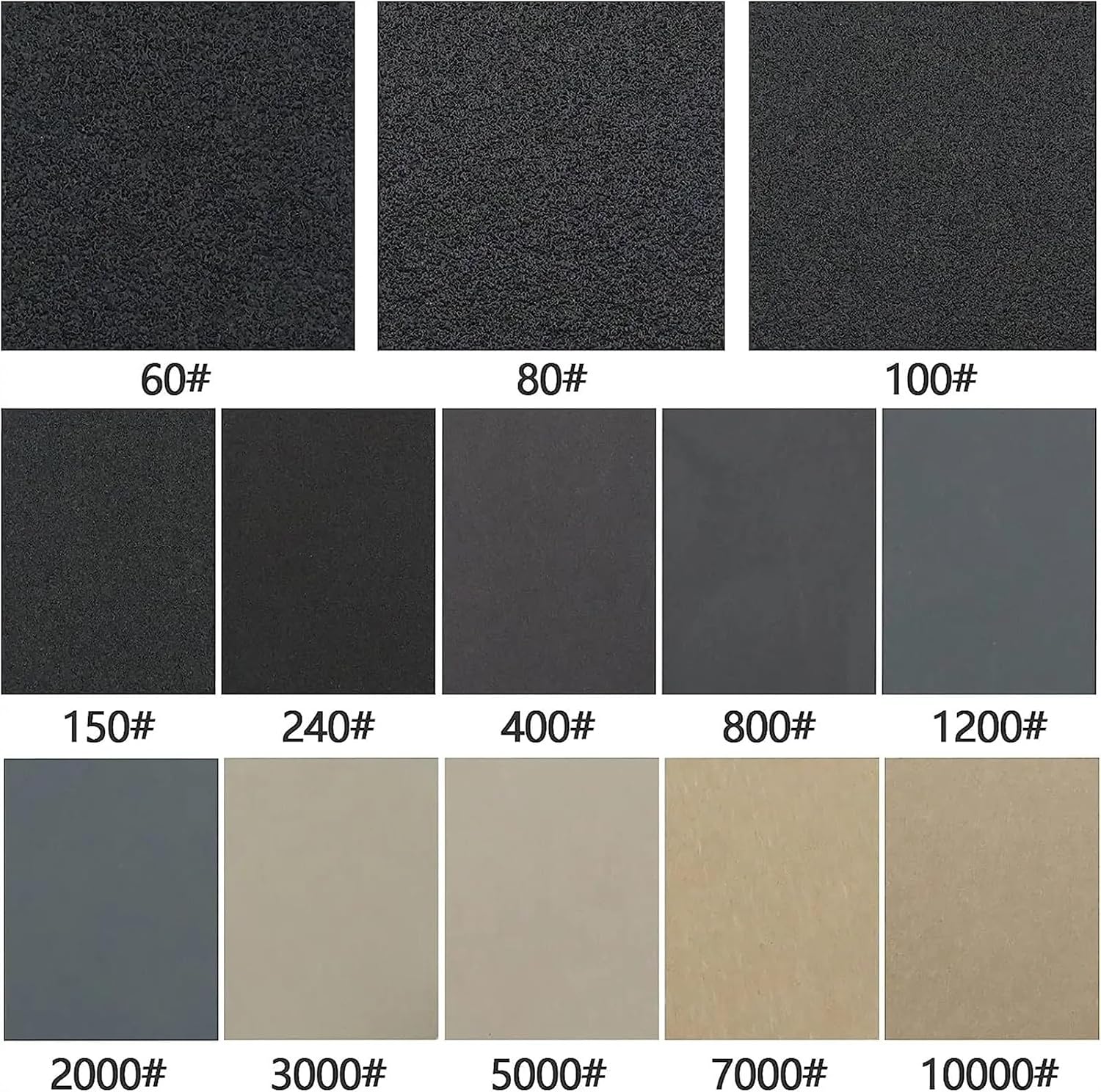 331Pcs/Set 1 Inch Sandpaper 60 to 10000 Grits Set Wet Dry Sanding Disc with Backing Pad Soft Foam Buffering Pad