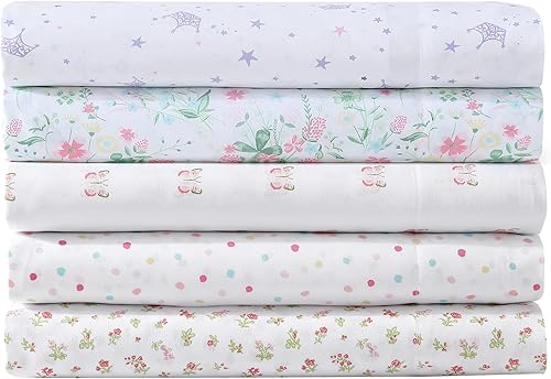 Miniatura 6 de Laura Ashley Juego de sábanas para niños pequeños, suave y resistente a las arrugas, decoración de dormitorio divertida y caprichosa (estrellas