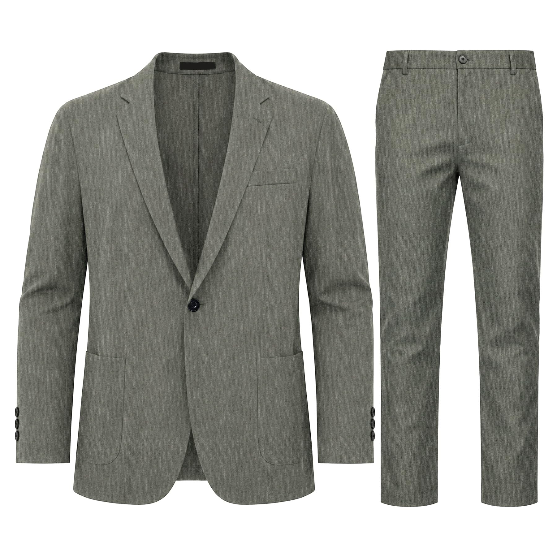 YFFUSHI Abito da Uomo 2 Pezzi Casual Giacca e Pantaloni