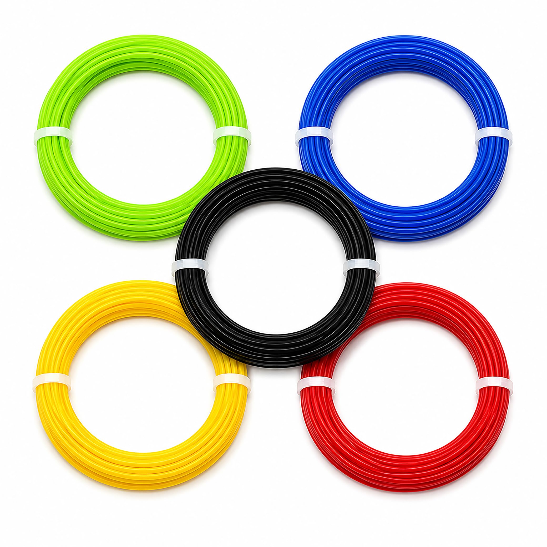 Multicolored PLA Filament 1.75mm Thick 5 Meter Length of Each Color for 3D Pen & Printer (Pack of 5)-image-22