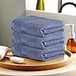 Urbane Home Pack of 3 Cotton Hand/Face Towels for Men & Women | Easily Washable | Workout Gym Napkins for Men | Pocket Towel – Dark Blue