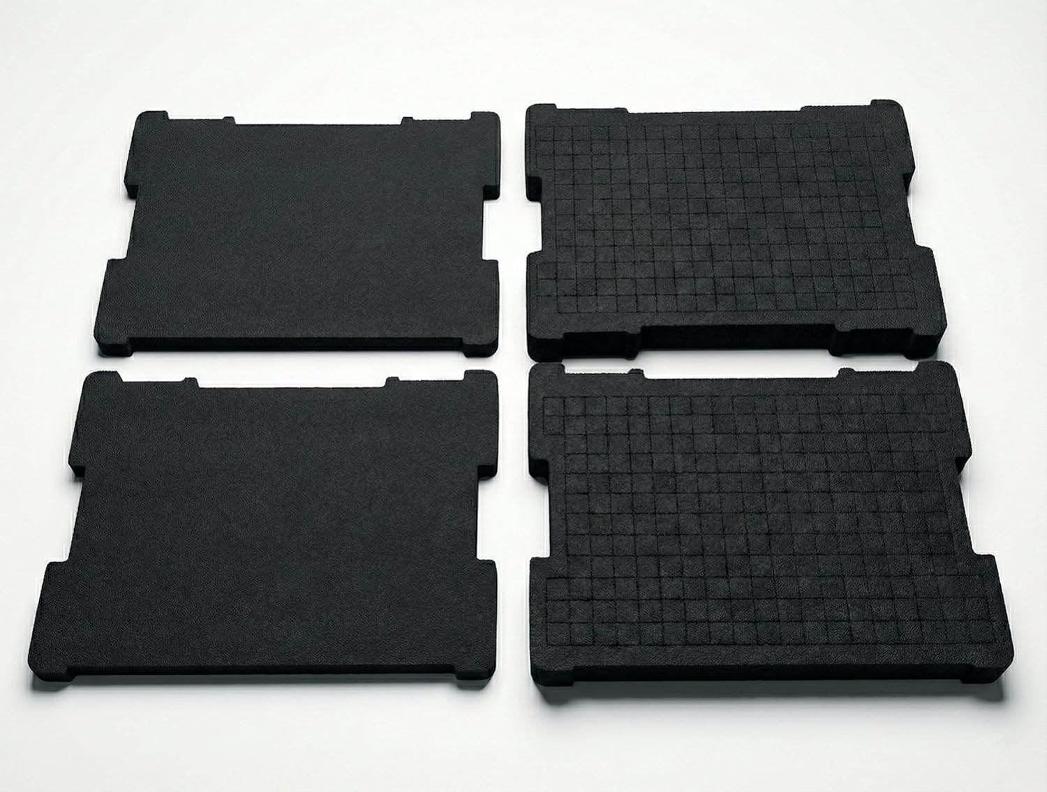 (2 Pack) Foam Insert Compatible with DeWalt TSTAK Tool Boxes - Fits DWST17808, DWST17807, DWST17805 - Replacement for DWST88801 - Customizable Tool Organizer Block + Bottom Base Pads (4 Pieces Total)