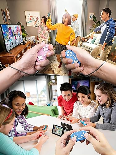 Vista 2 de ShanWan Bluetooth Gamepad Keychain Sized Mini Controller for Switch, Windows, Android, iOS & PS4（Kabrilan）