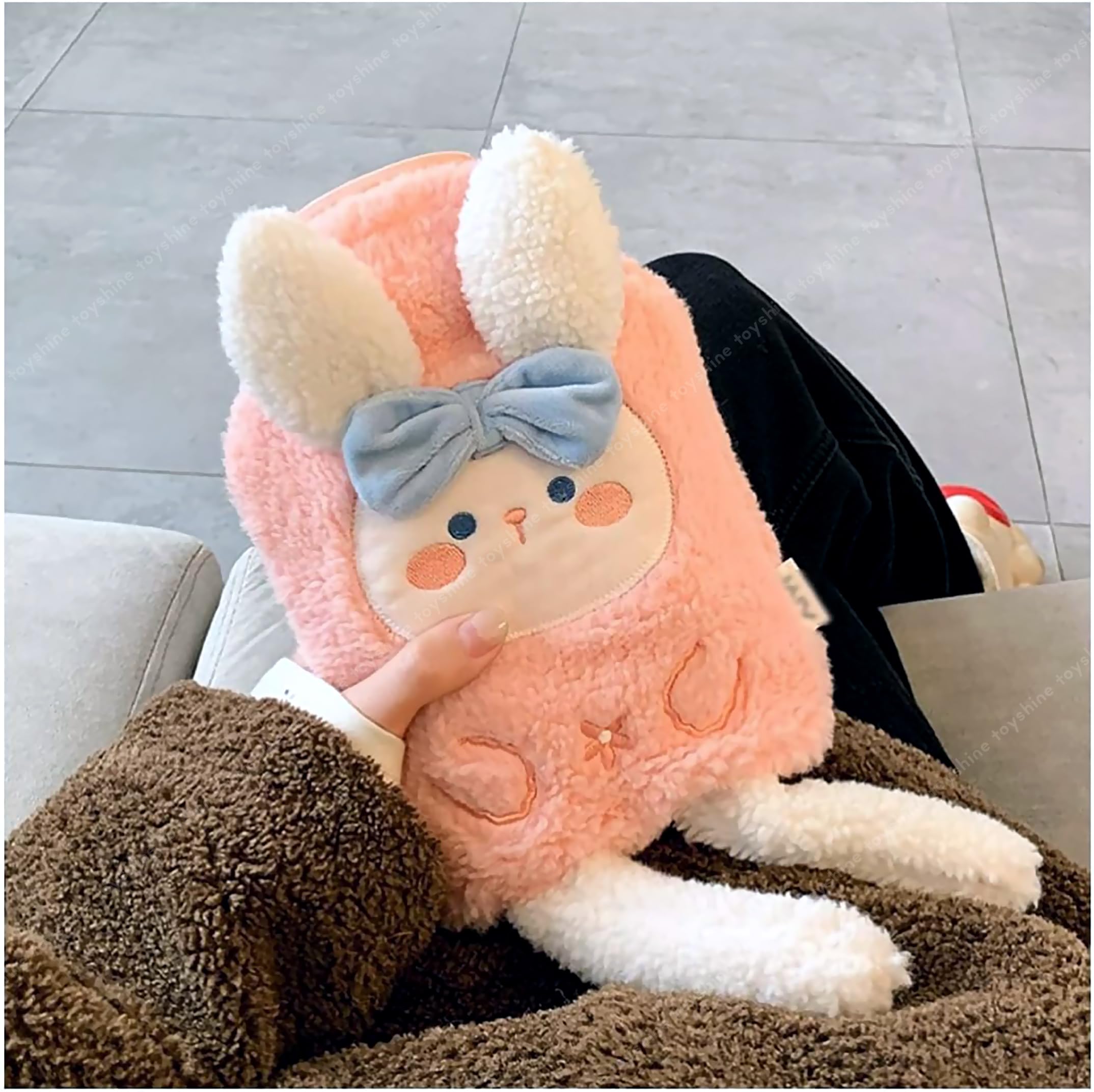 Toyshine Hot Water Bottle 1000mL with Cute Stuffed Plush Rabbit Animal Cover for Kids Great Hand Warmer for Pain Relief Hot and Cold Therapy - Pink (B0CSK5V4TK) Amazon Price History, Amazon Price Tracker