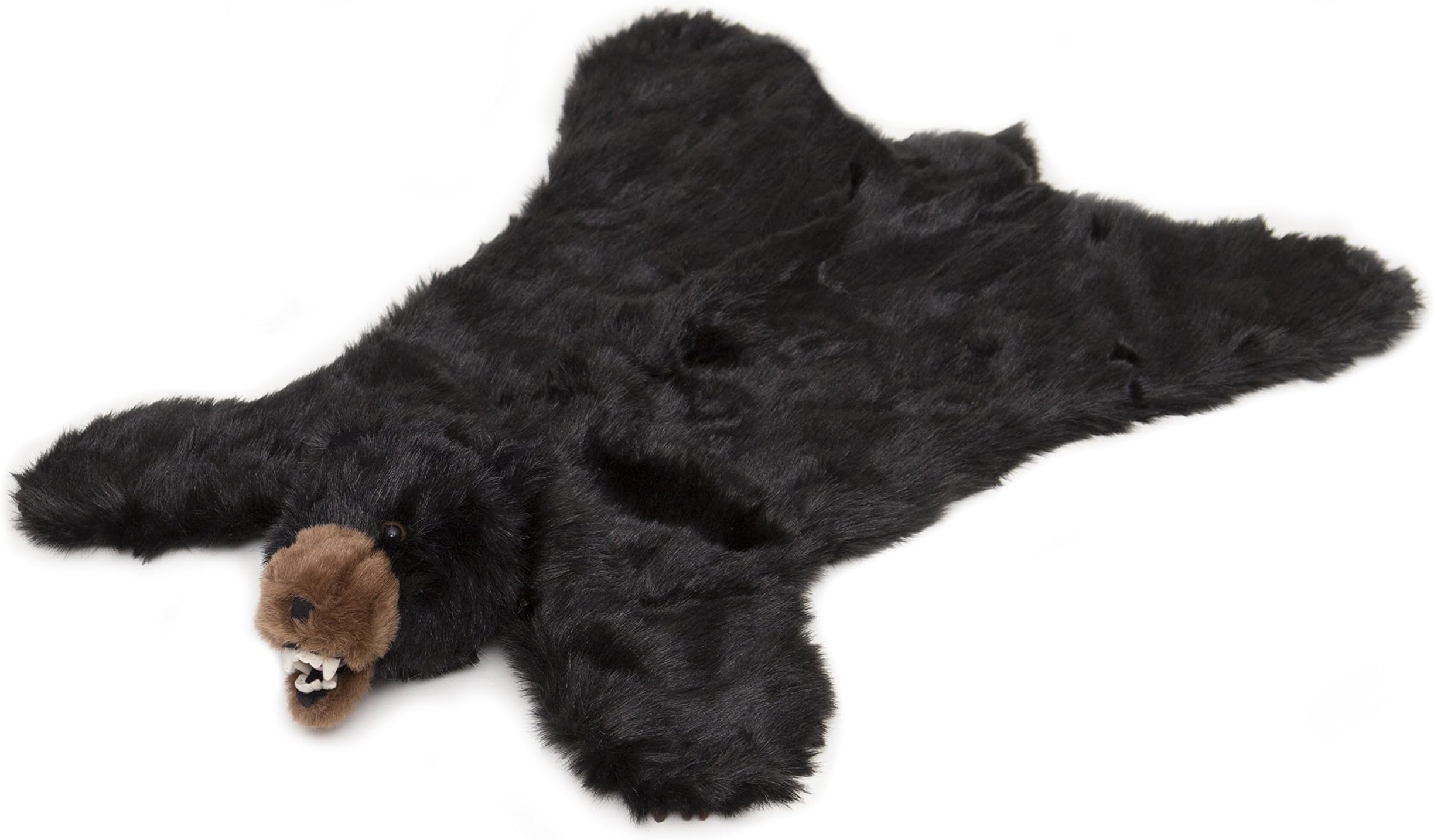 Carstens Plush Black Bear Kids Animal Rug Large