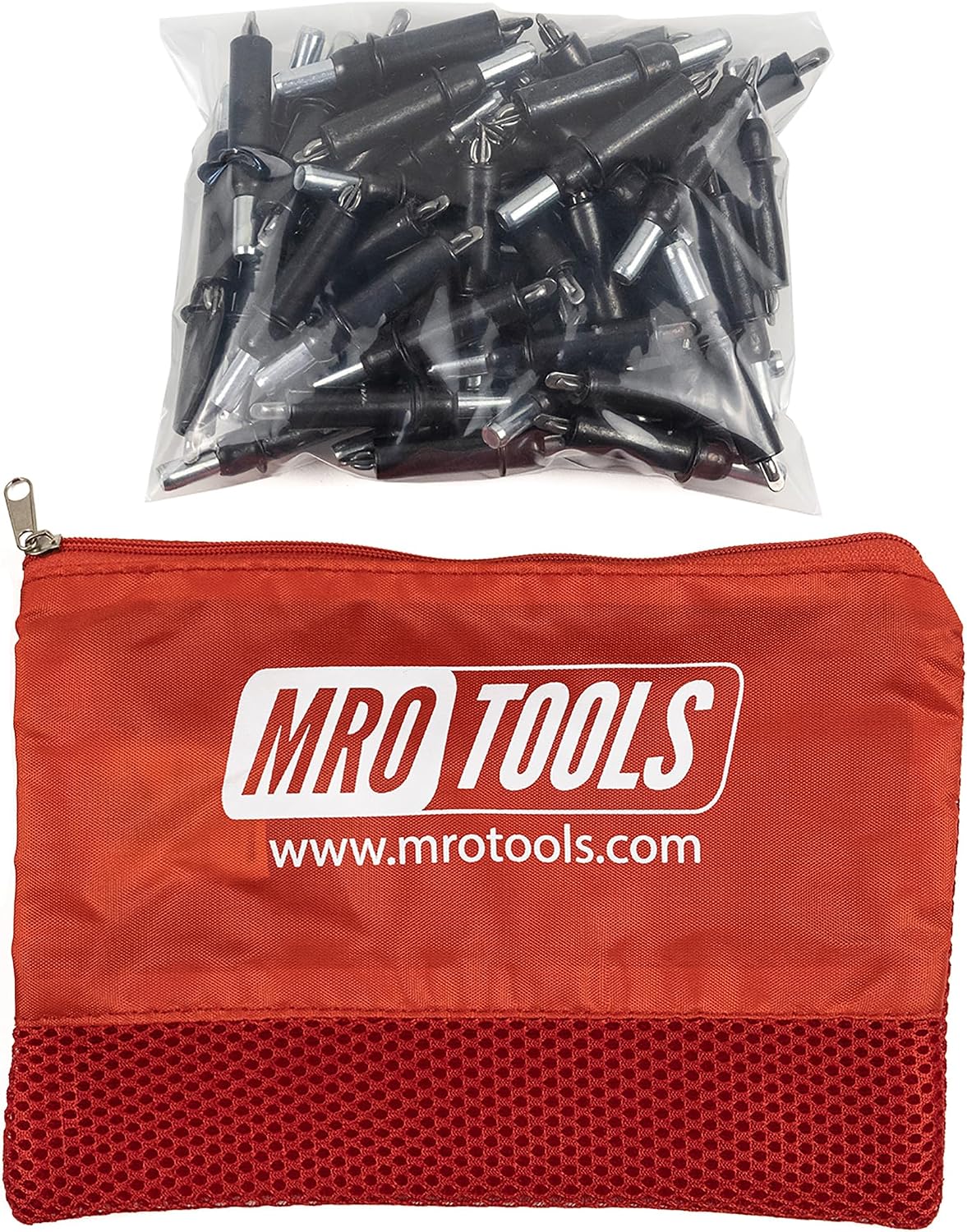50 5/32 Cleco Sheet Metal Fasteners w/RED Mesh Carry Bag (RB-K2S50-5/32)