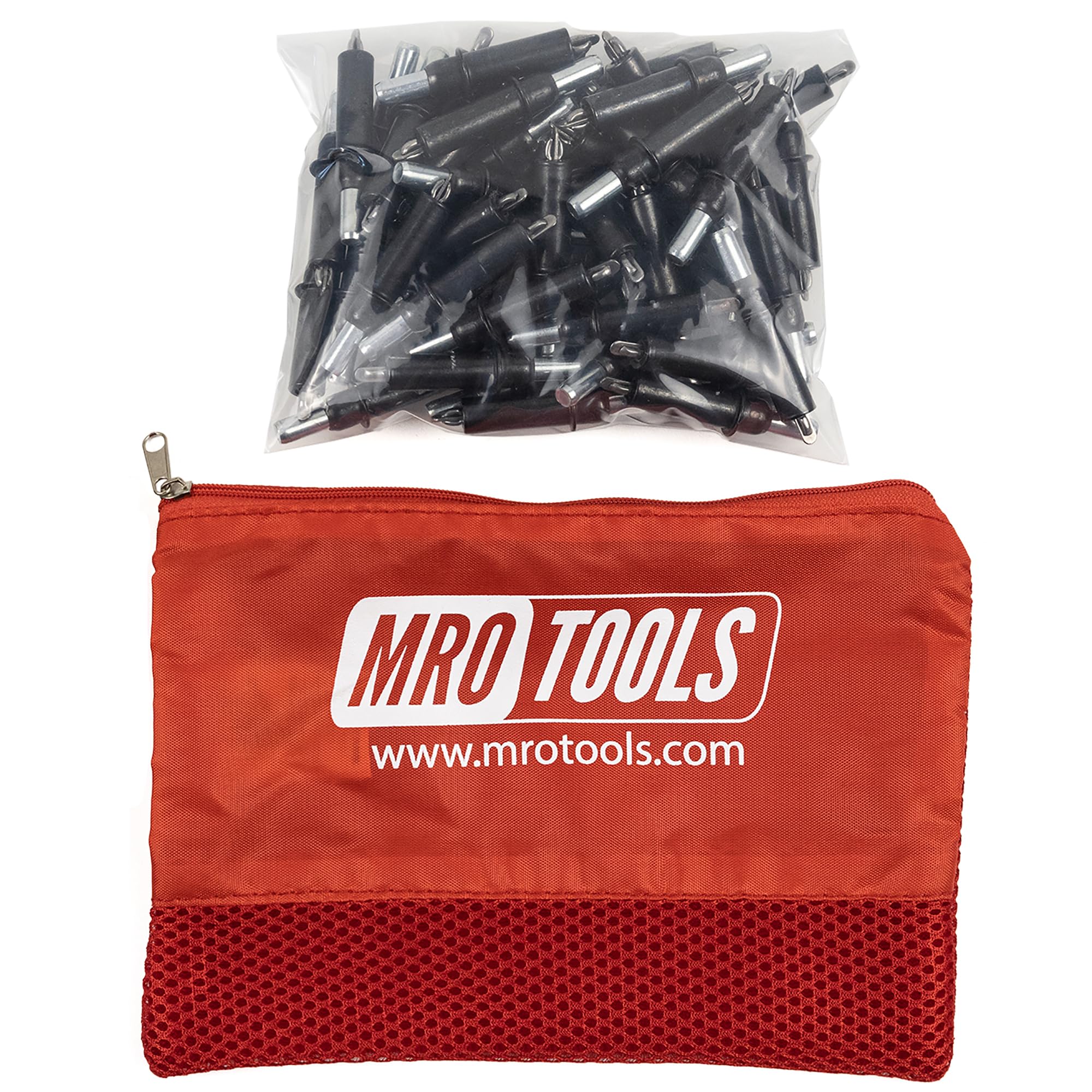 50 5/32 Cleco Sheet Metal Fasteners w/RED Mesh Carry Bag (RB-K2S50-5/32)